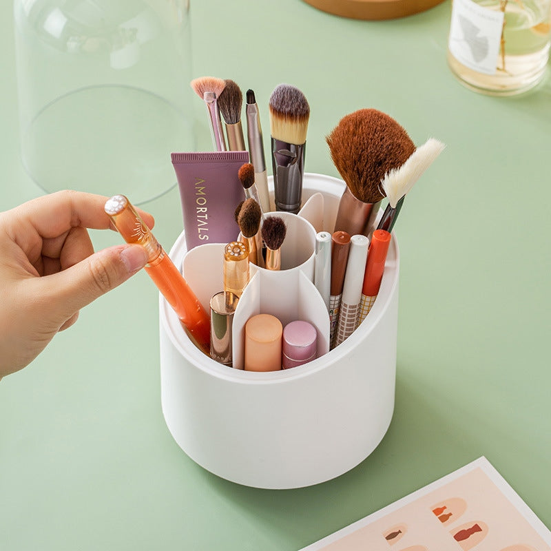 360° Makeup Brush Holder with Lid