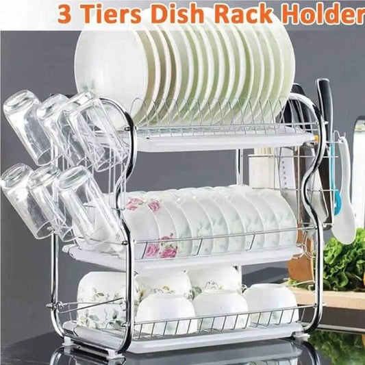 3 Layer Kitchen Dish Drying Rack