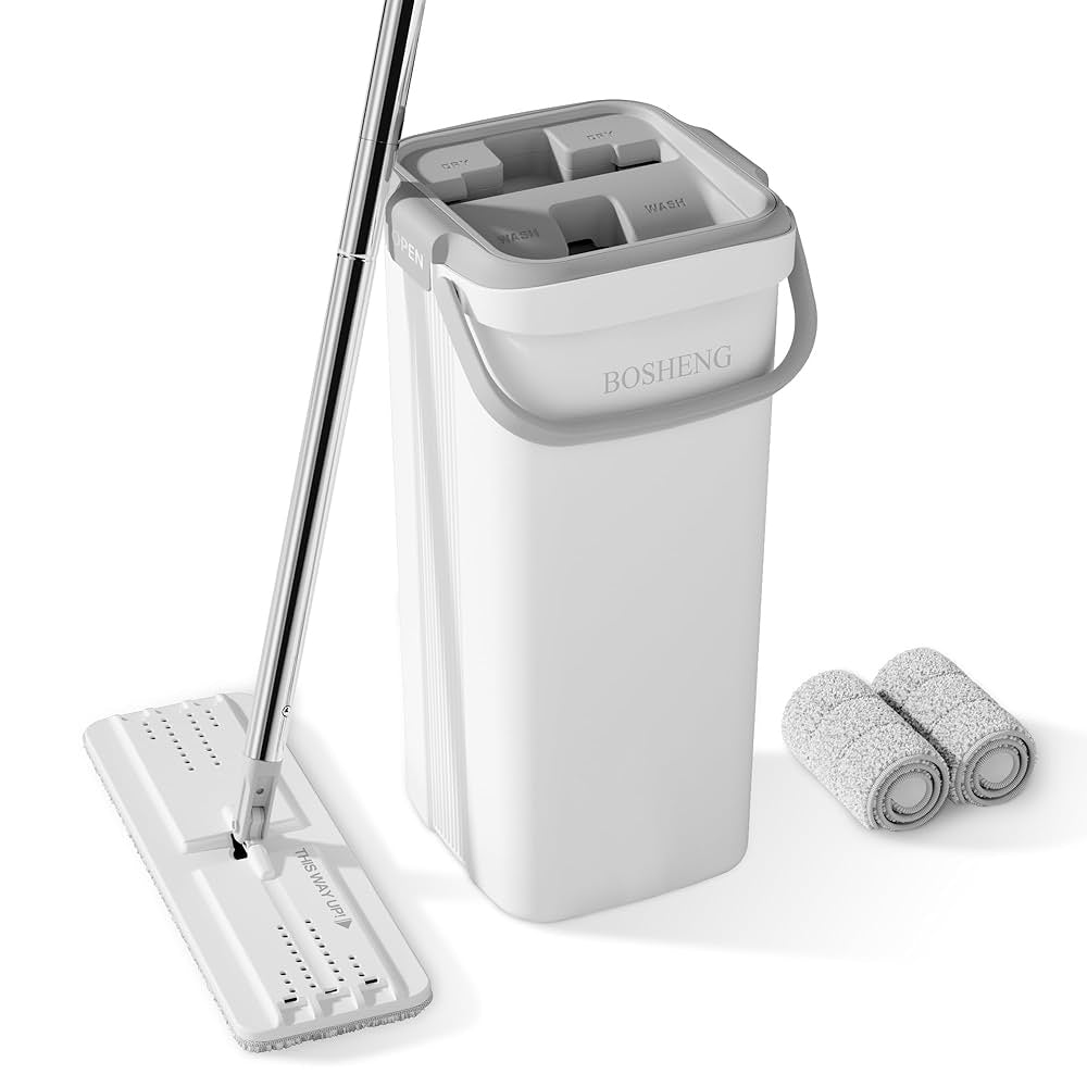 2 in 1 Hand Free Flat Mop Set