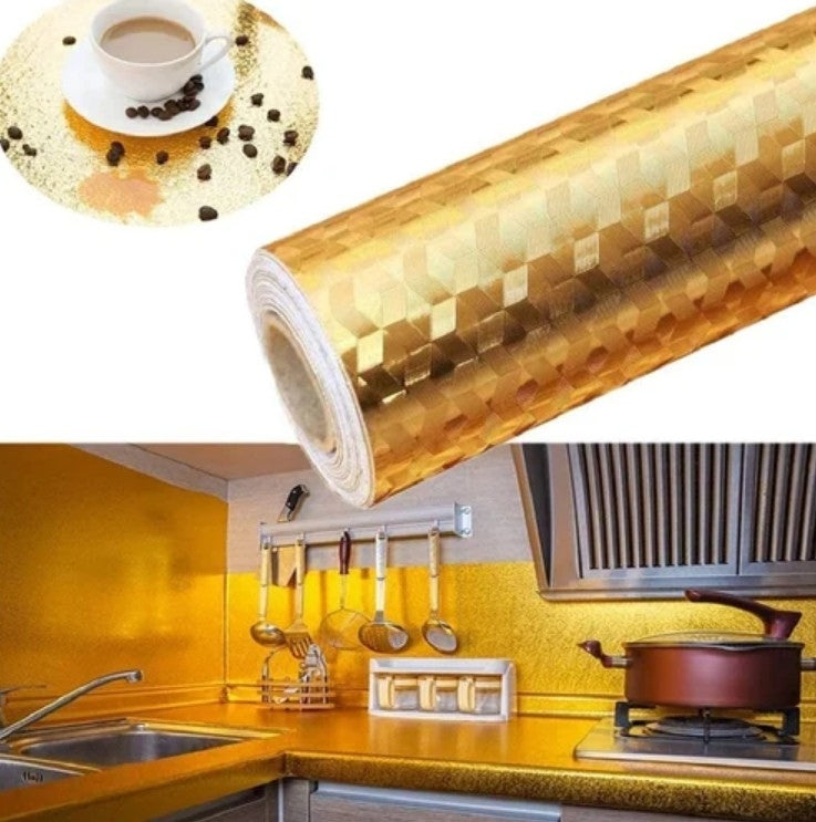 Kitchen Wall Sticker (Gloden)৫ মিটার