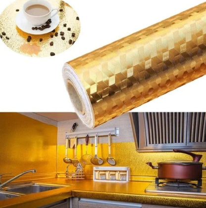 Kitchen Wall Sticker (Gloden)৫ মিটার