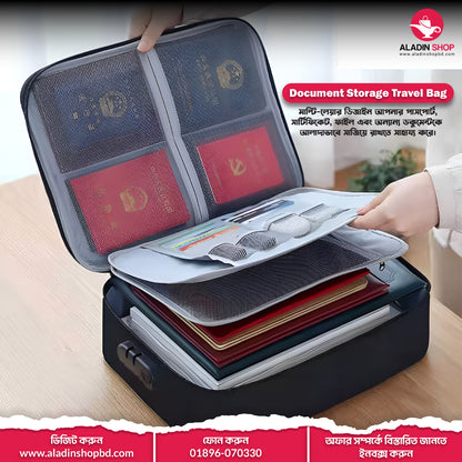 Document Storage Travel Bag