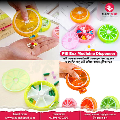 Pill Box Medicine Dispenser