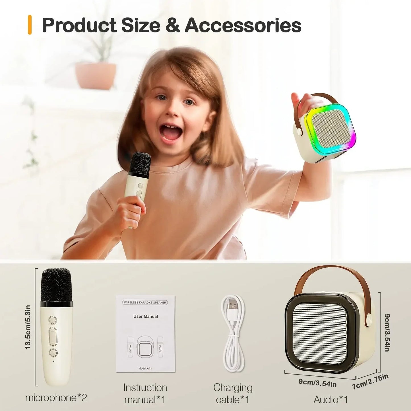 K12 Mini Portable Bluetooth Karaoke Speaker