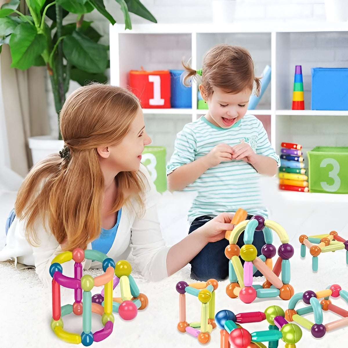 Magnetic Stick Building Block Game