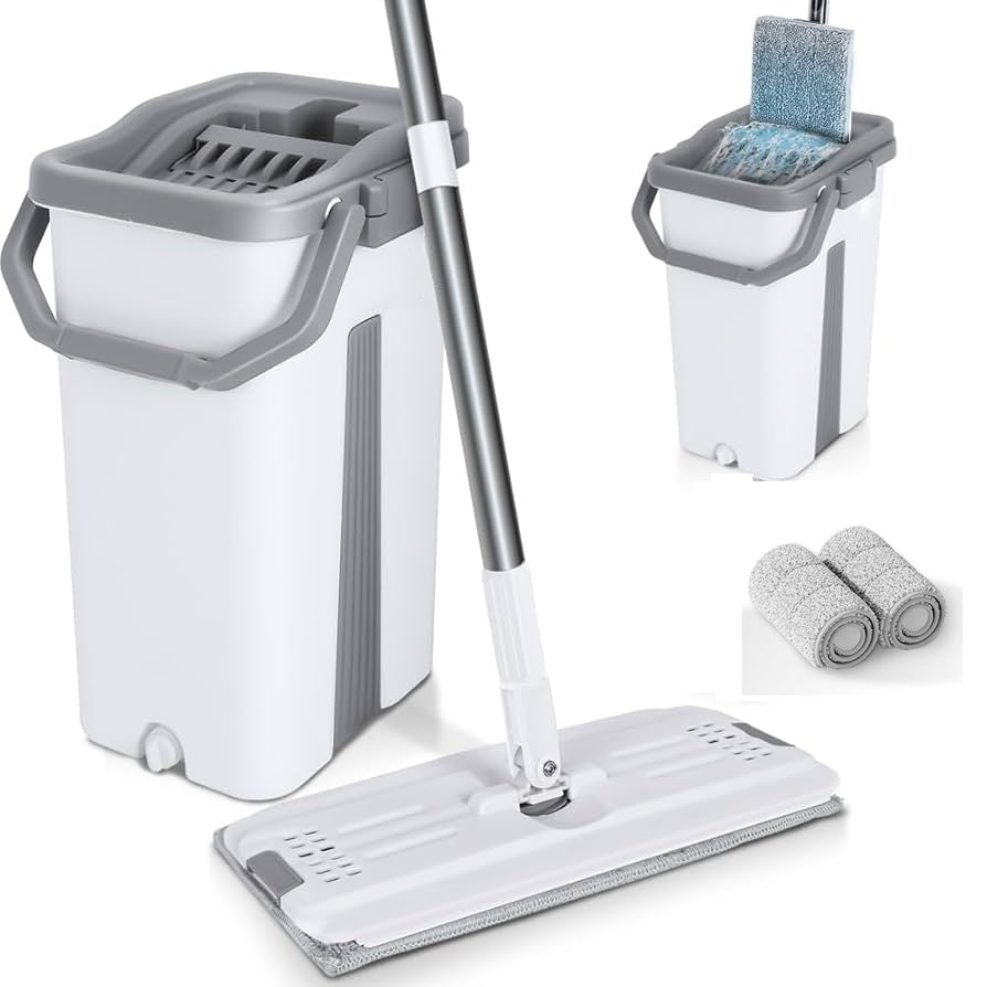 2 in 1 Hand Free Flat Mop Set