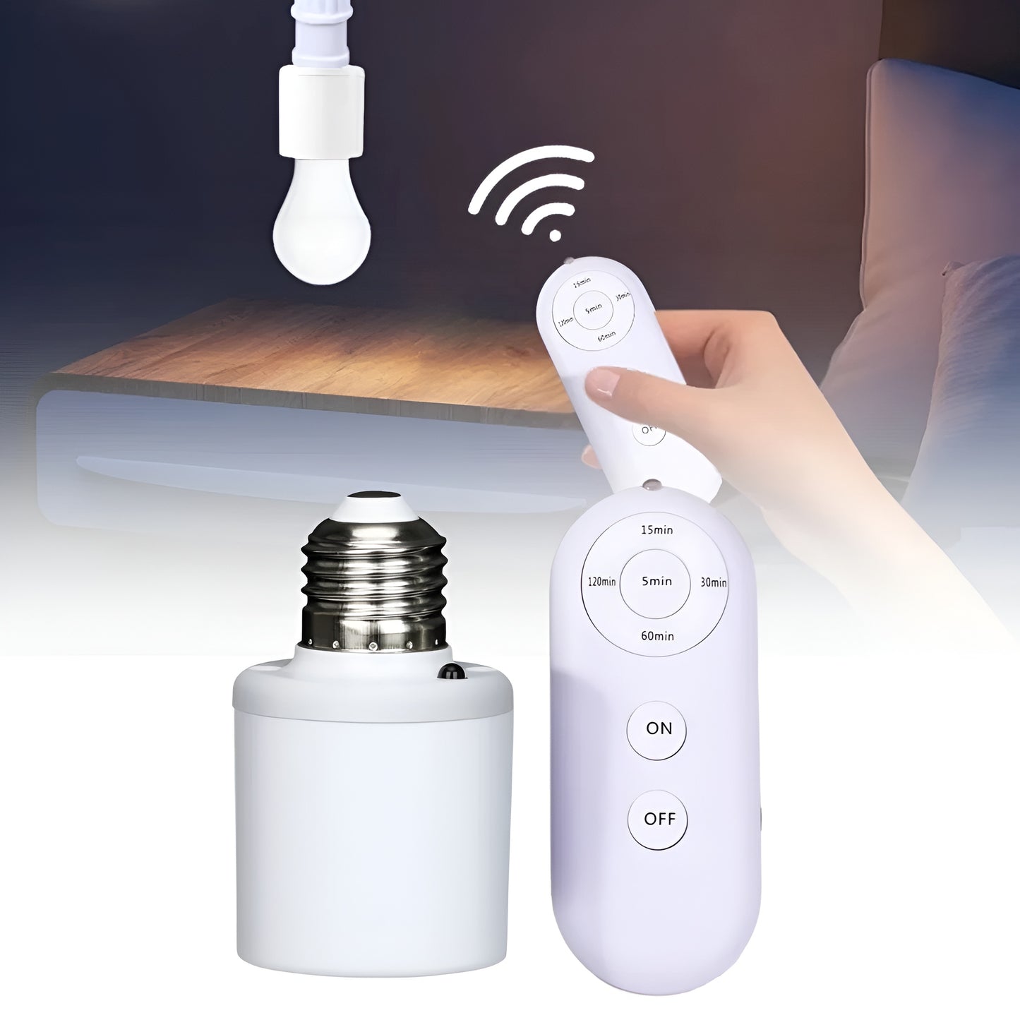 Wireless Bulb Holder with Remote Control