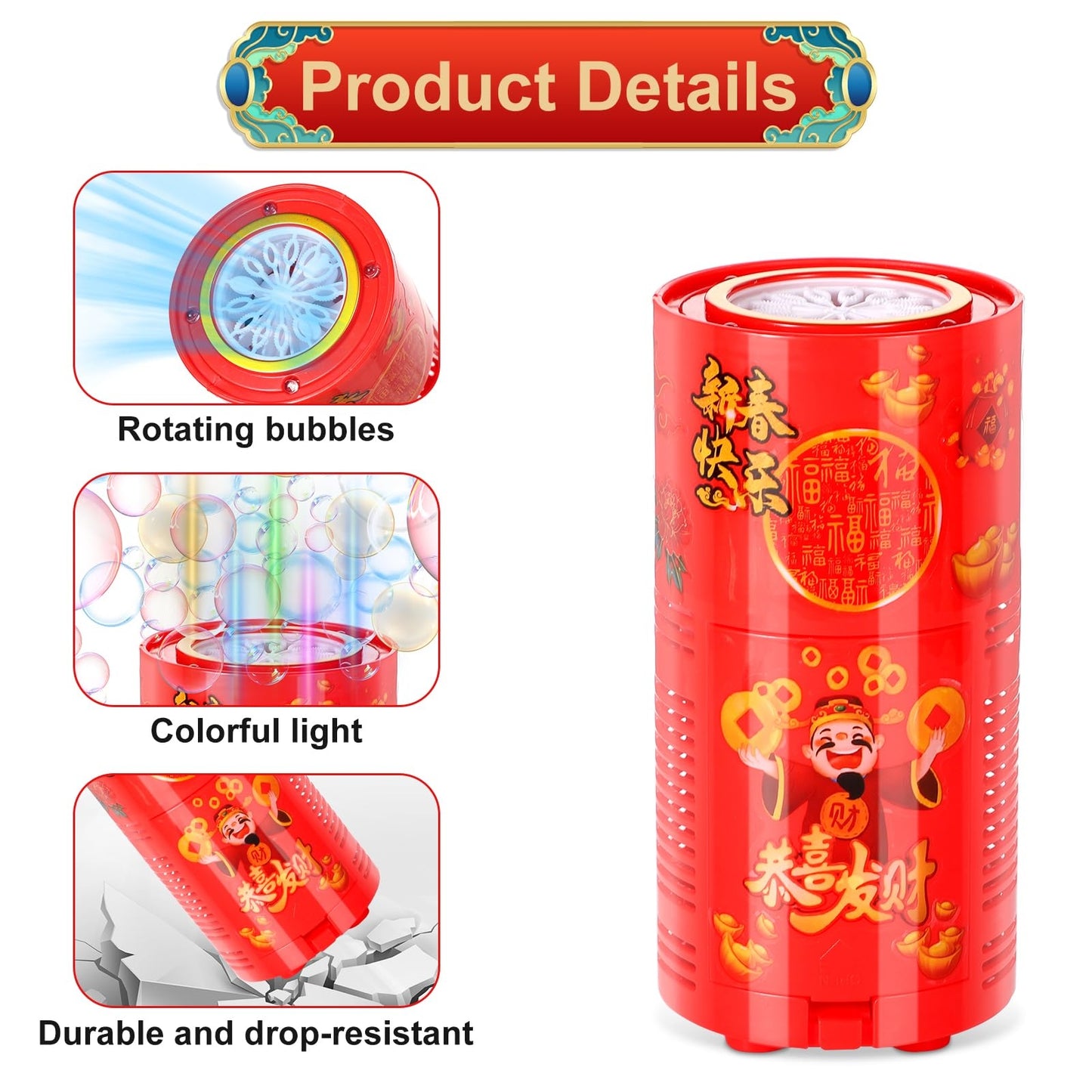 Fireworks Bubble Machine
