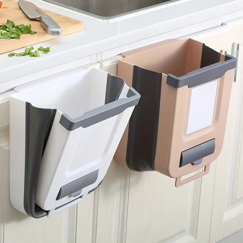 Foldable Waste Bin for Kitchen Cabinet Door