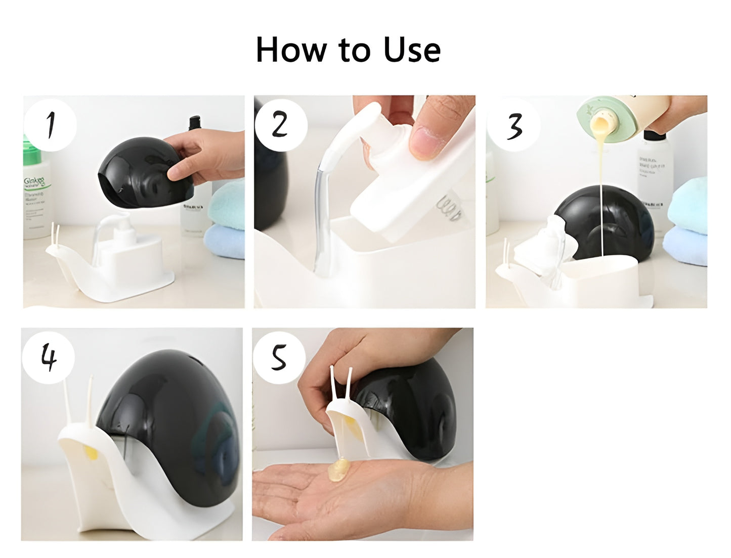 Snail Shaped Hand Wash Dispenser