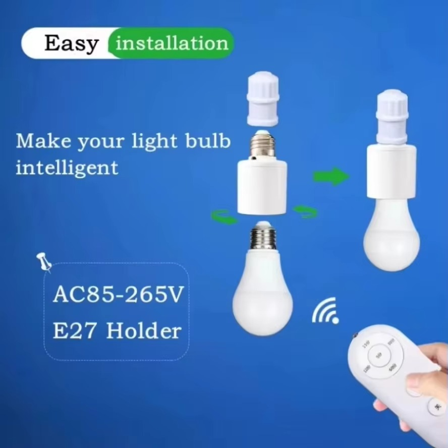 Wireless Bulb Holder with Remote Control