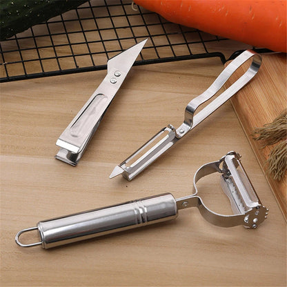 3 Piece Stainless Steel Vegetable Peeler Set