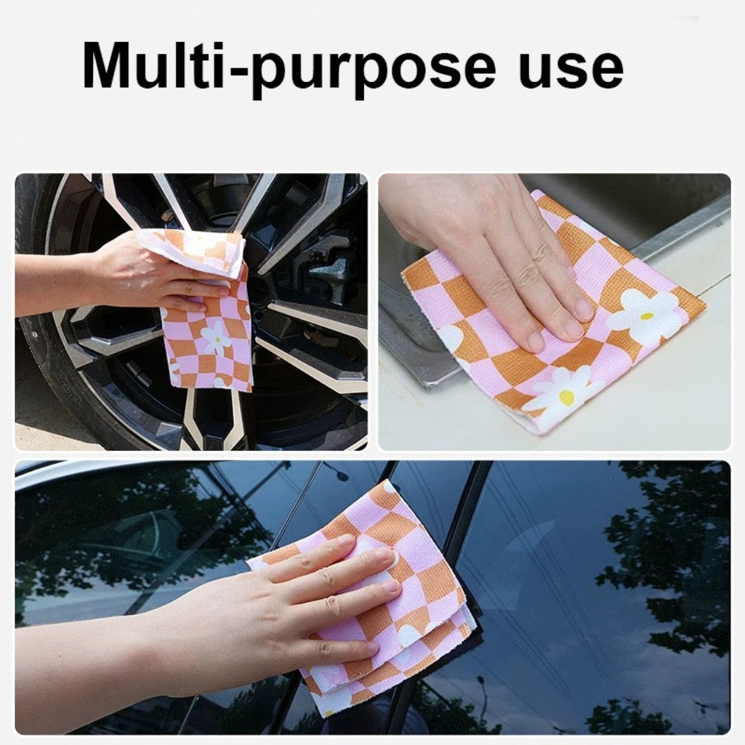 Washable Printed Microfiber Cloth (20 pis)