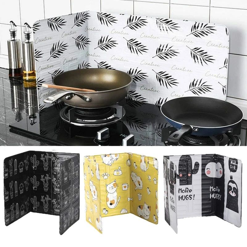 Aluminum Foldable Kitchen Oil Splash Guard