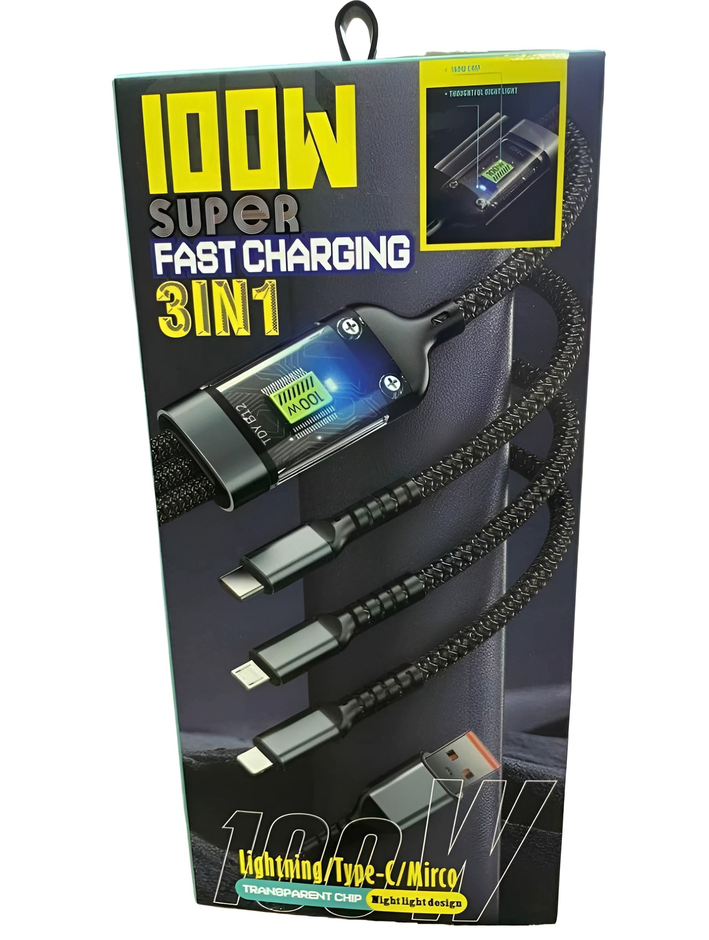 3-in-1 (100W) Fast Charging Cable