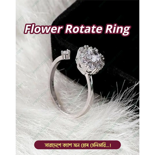 Flower Rotate Ring for Anniversary,Gift,Party,Weeding day special