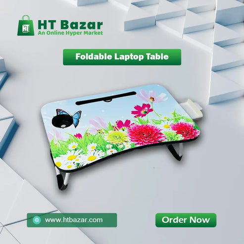 Folding table flowers