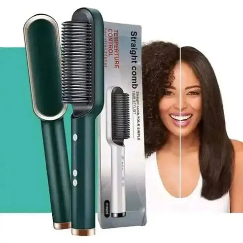 Hair straightener comb