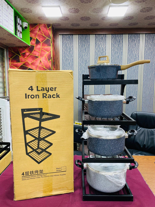 4 Layer Iron Oven Rack