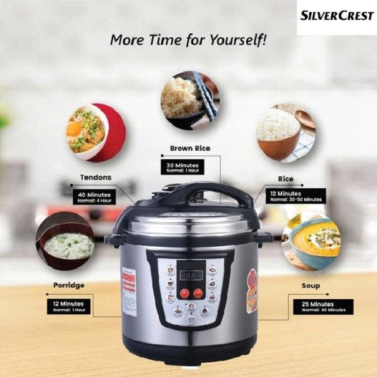 Silver Crest- 6 Litre Electric Pressure Cooker MSE6817