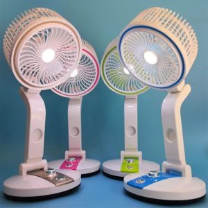 Rechargeable Folding Fan With LED Light