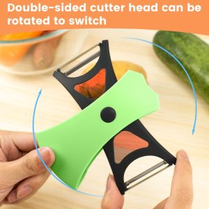 2 in 1 Rotary Vegetable and Fruit Peeler