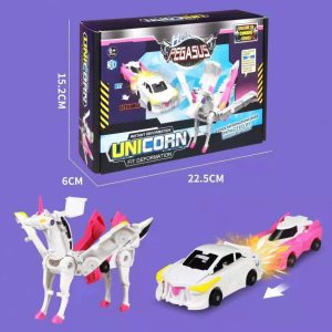 2 in 1 Deformation Car Toys Deformed Unicorn