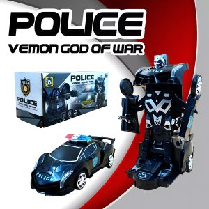 Police Warrior Robot Car