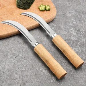 Stainless Steel Small Curved Knife (২ পিস)